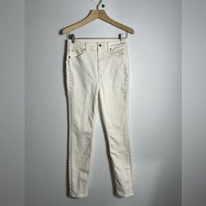 Studio R330 white skinny jeans high rise 28